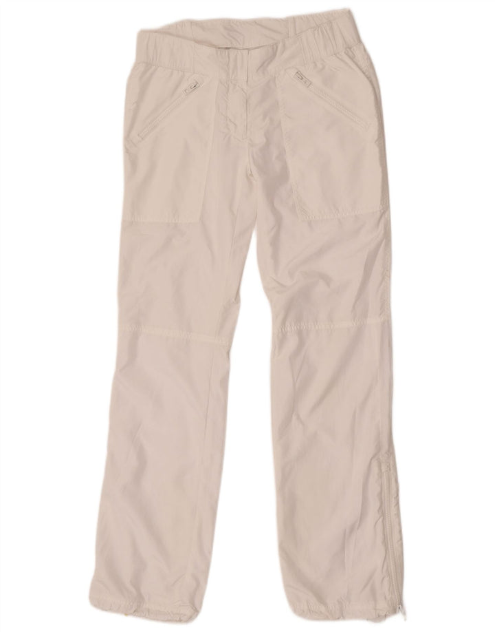 Adidas Womens Waterproof Trousers EU 36 Small W28 L32 White
