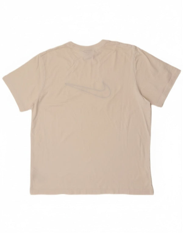 Nike Mens Graphic T-Shirt Top XL Off White Cotton