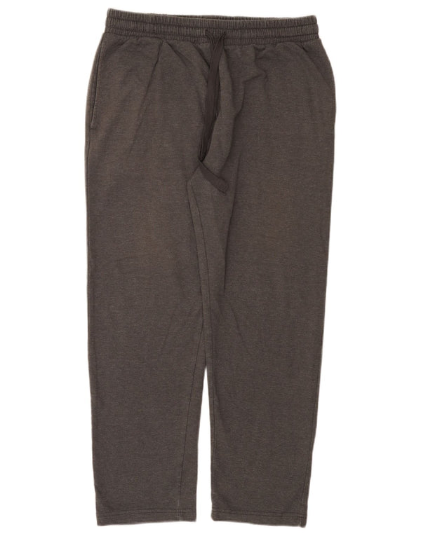 Marks & Spencer Womens Tracksuit Trousers UK 14 Large Grey Flecked Cotton