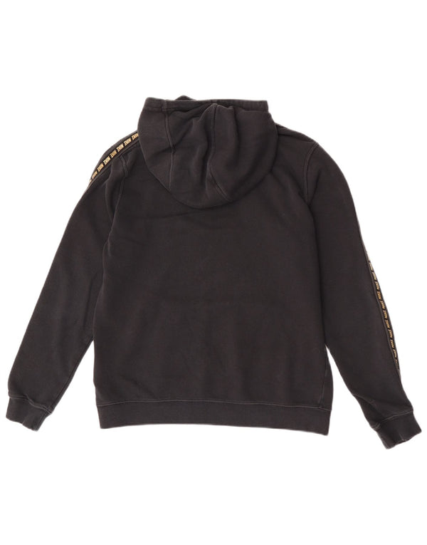 Nike Girls Graphic Hoodie Jumper 13-14 Years XL Black Cotton