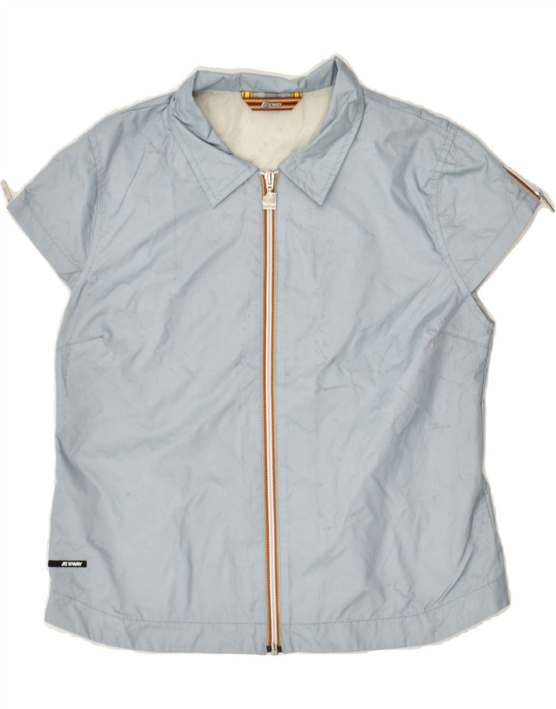 K-WAY Boys Short Sleeve Tracksuit Top Jacket 12-13 Years Medium Blue | Vintage K-Way | Thrift | Second-Hand K-Way | Used Clothing | Messina Hembry 