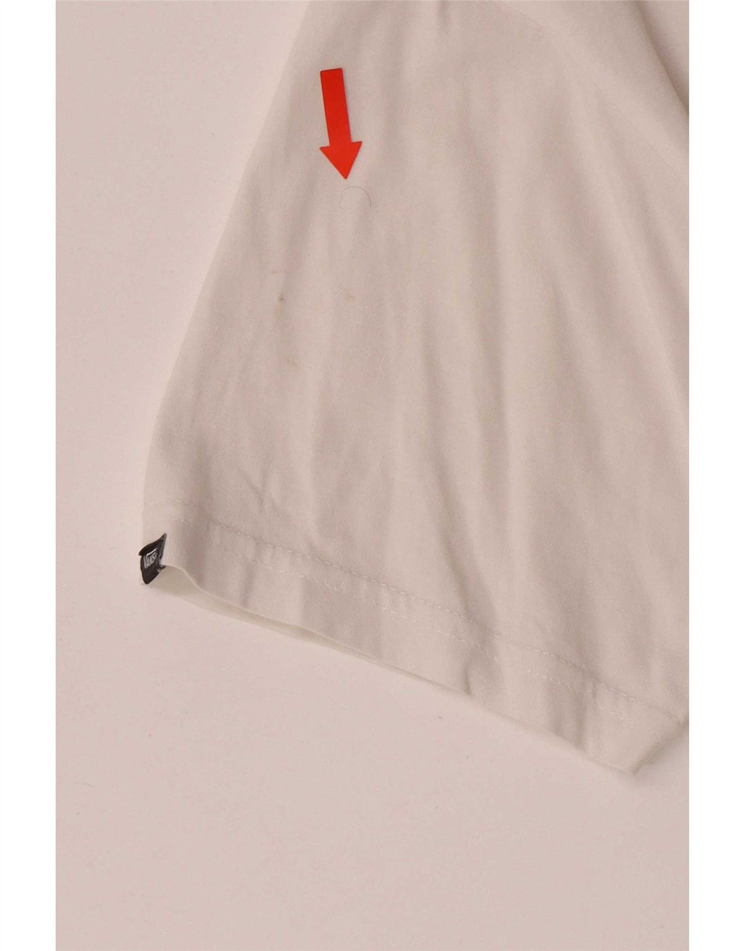 Vans Mens Classic Fit Graphic T-Shirt Top Small White Cotton