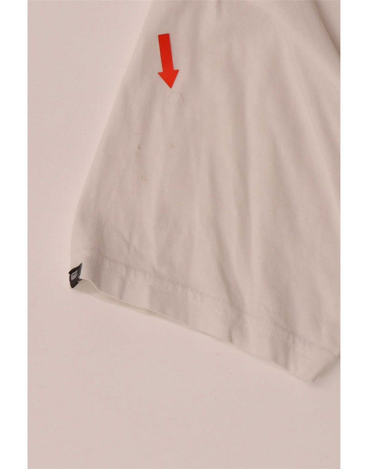Vans Mens Classic Fit Graphic T-Shirt Top Small White Cotton