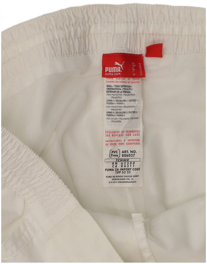 PUMA Womens Tracksuit Trousers UK 12 Medium White Polyester