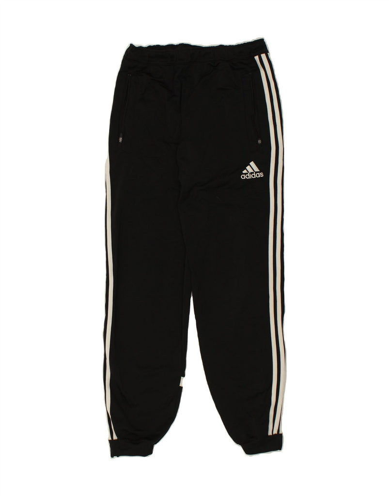 ADIDAS Mens Tracksuit Trousers Joggers Small Black Polyester | Vintage Adidas | Thrift | Second-Hand Adidas | Used Clothing | Messina Hembry 