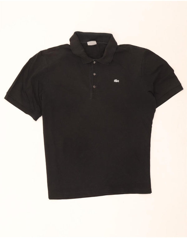 Lacoste Mens Polo Shirt Size 8 3XL Black Cotton