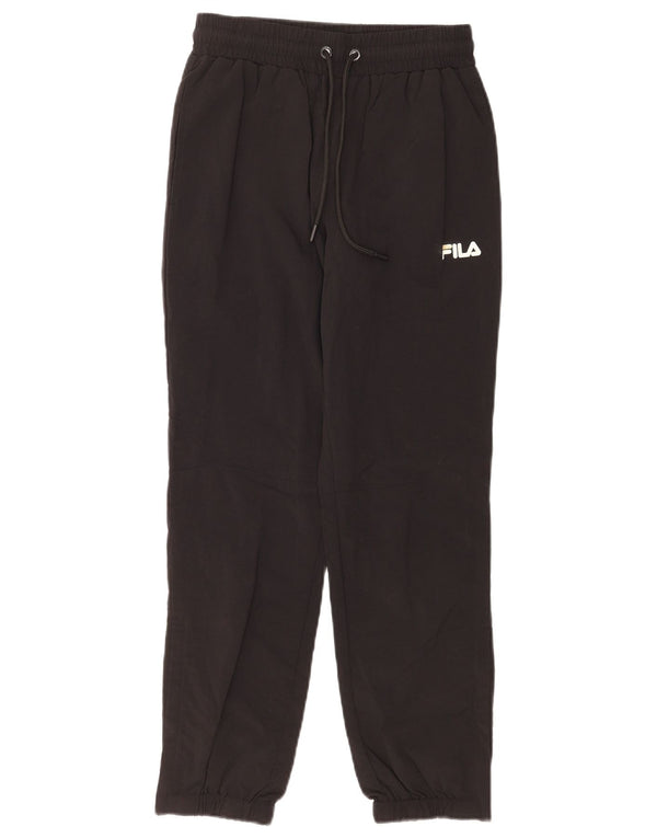 Fila Womens Tracksuit Trousers Joggers UK 6 XS Black Nylon