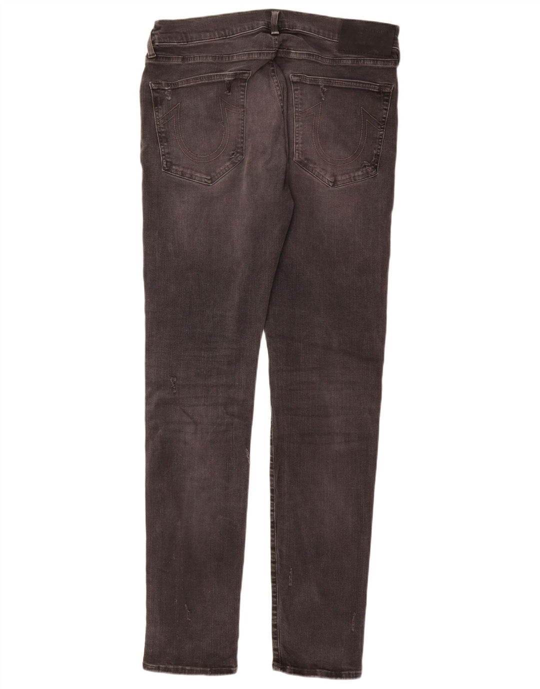 True Religion Mens Distressed Slim Jeans W36 L34 Grey Cotton