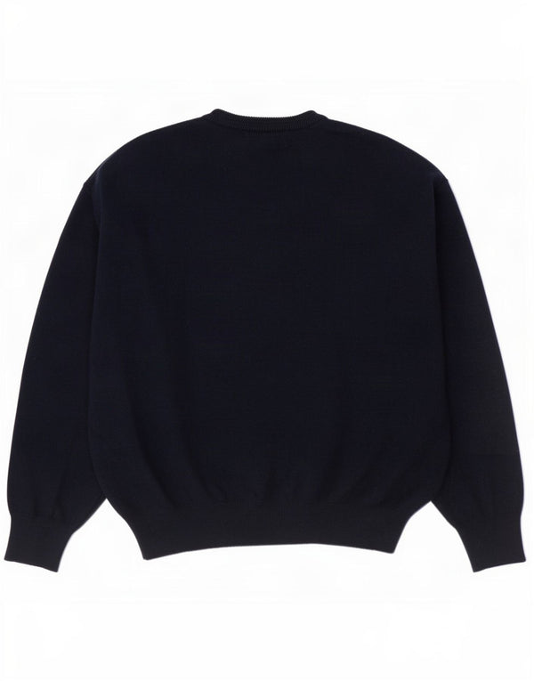 Gabicci Mens V-Neck Jumper Sweater 2XL Navy Blue Wool