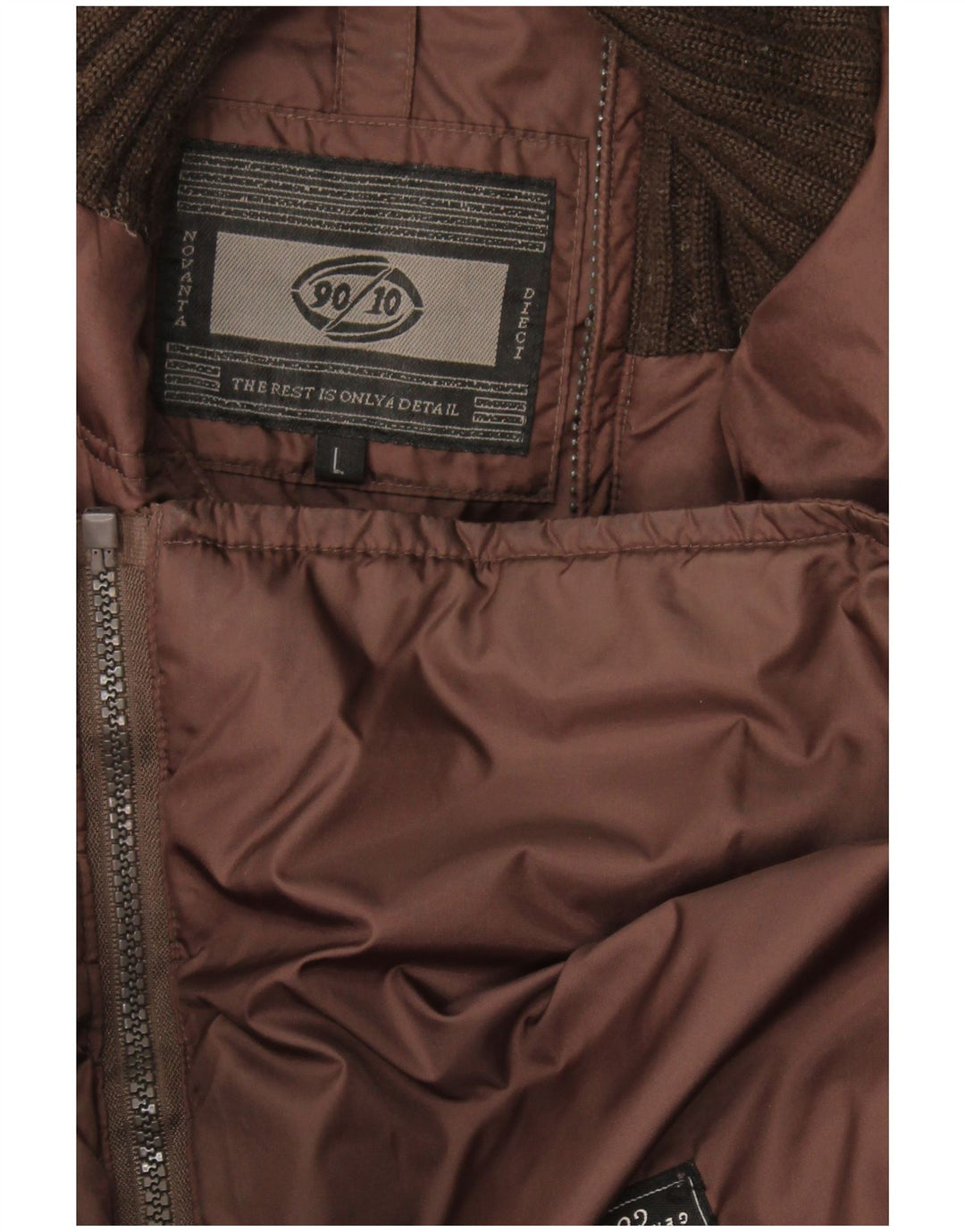 Vintage Mens Padded Gilet UK 40 Large Brown