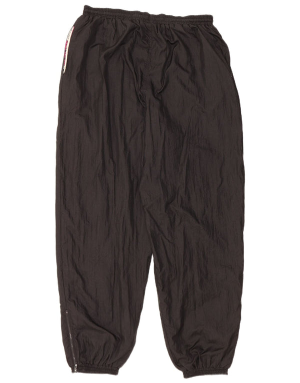 Vintage Mens Tracksuit Trousers Joggers UK 44/46 Large  Black Polyamide
