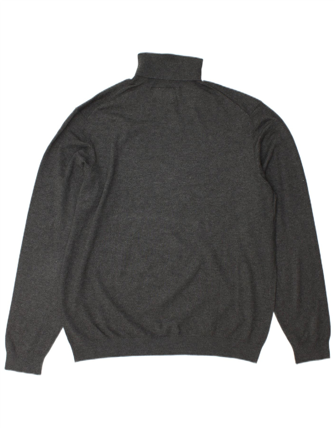 Zara Mens Roll Neck Jumper Sweater XL Grey