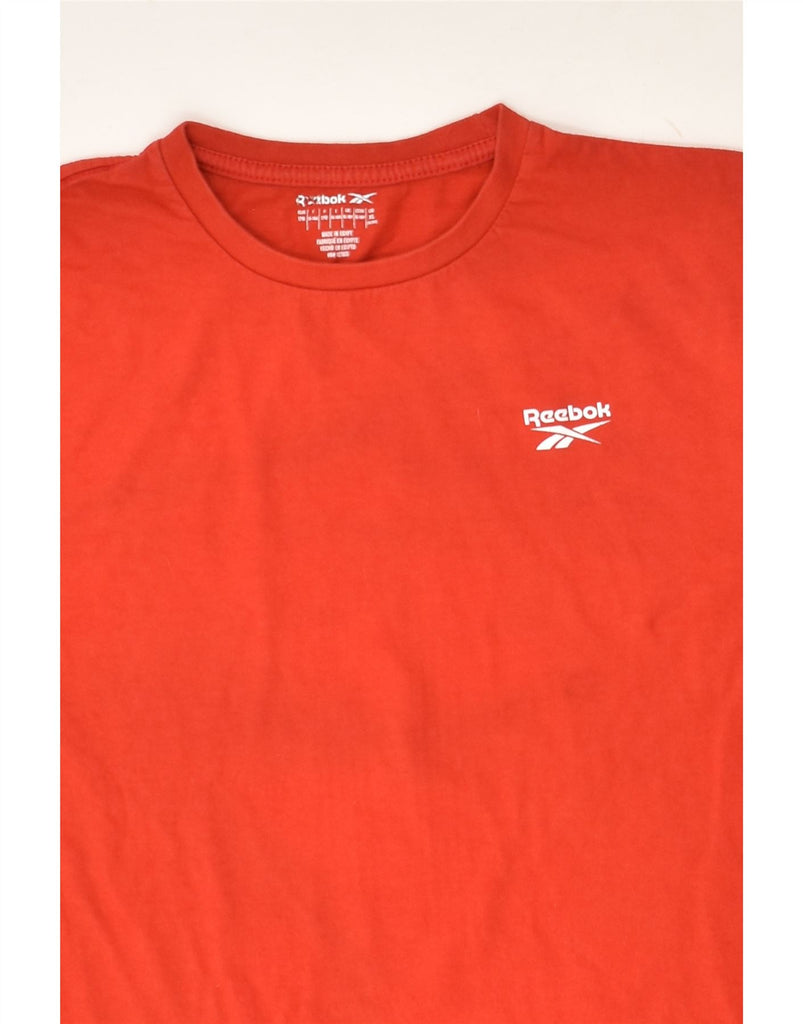 REEBOK Boys T-Shirt Top 15-16 Years Red Cotton | Vintage Reebok | Thrift | Second-Hand Reebok | Used Clothing | Messina Hembry 