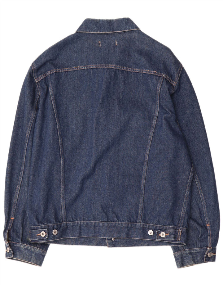 Replay Mens Denim Jacket UK 44 2XL Navy Blue Cotton