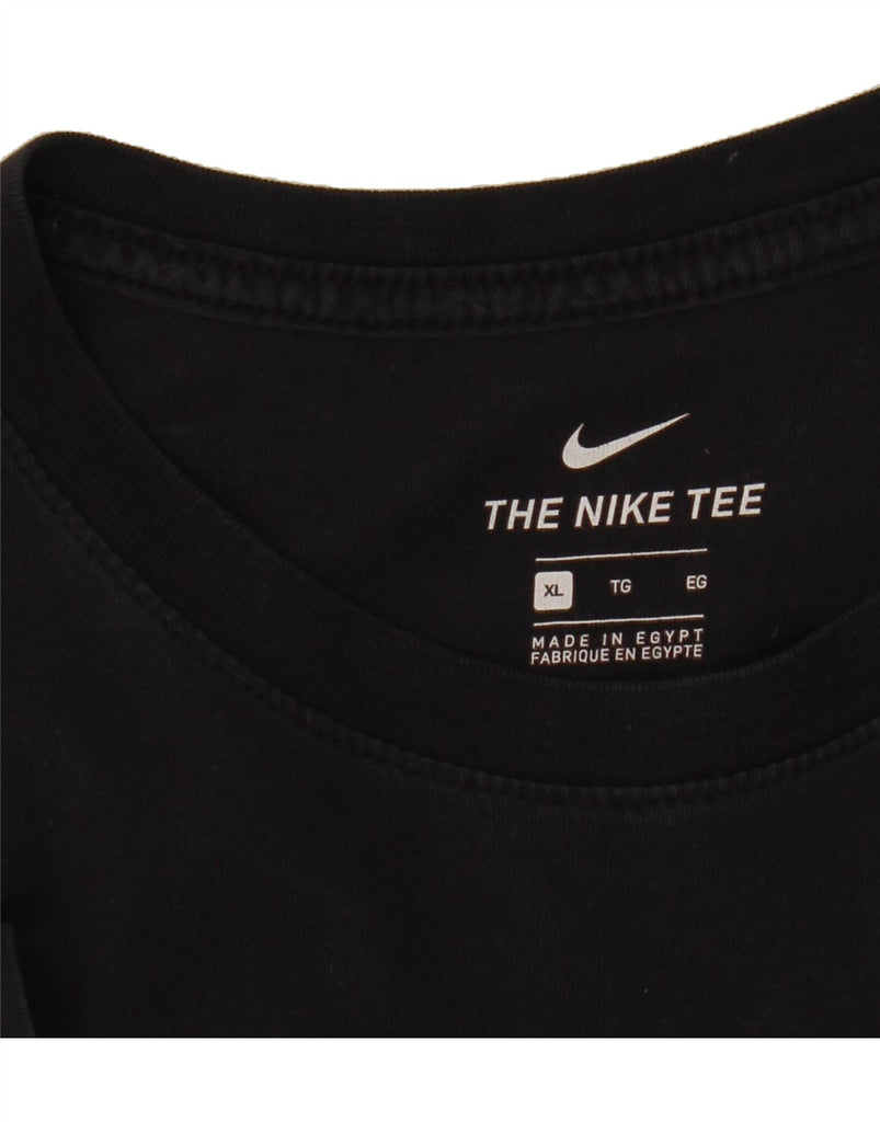 NIKE Mens Graphic T-Shirt Top XL Black Vintage Nike and Second-Hand Nike from Messina Hembry 