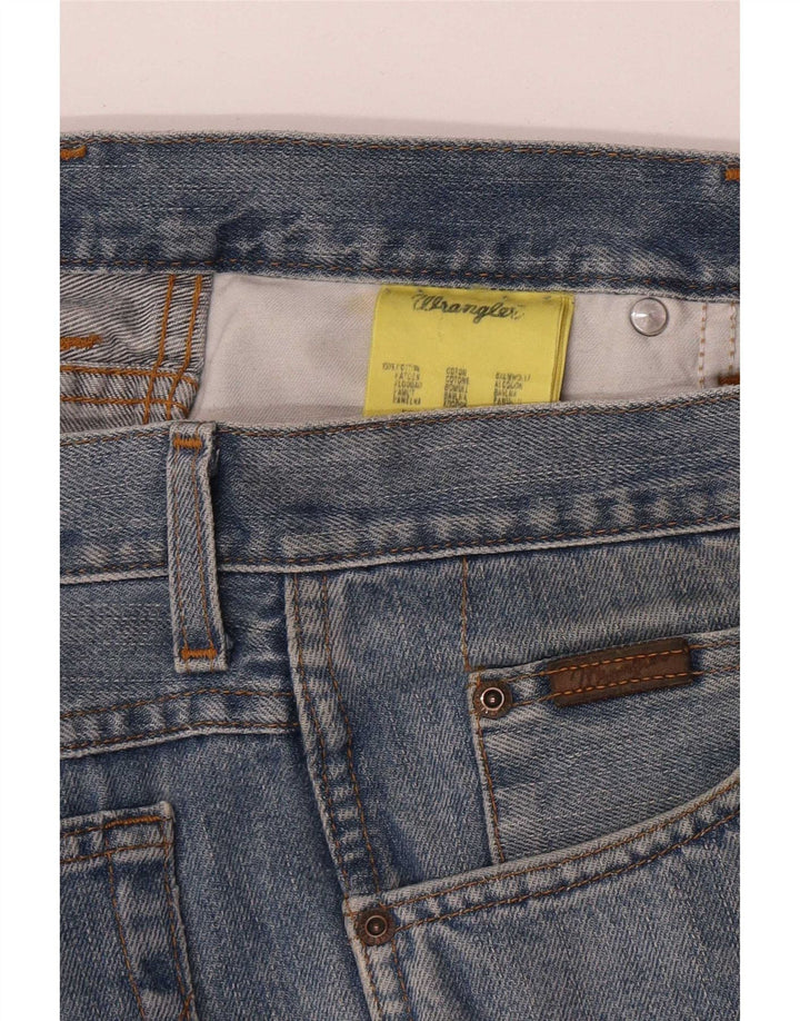 Wrangler Mens Texas Straight Jeans W38 L32 Blue Cotton