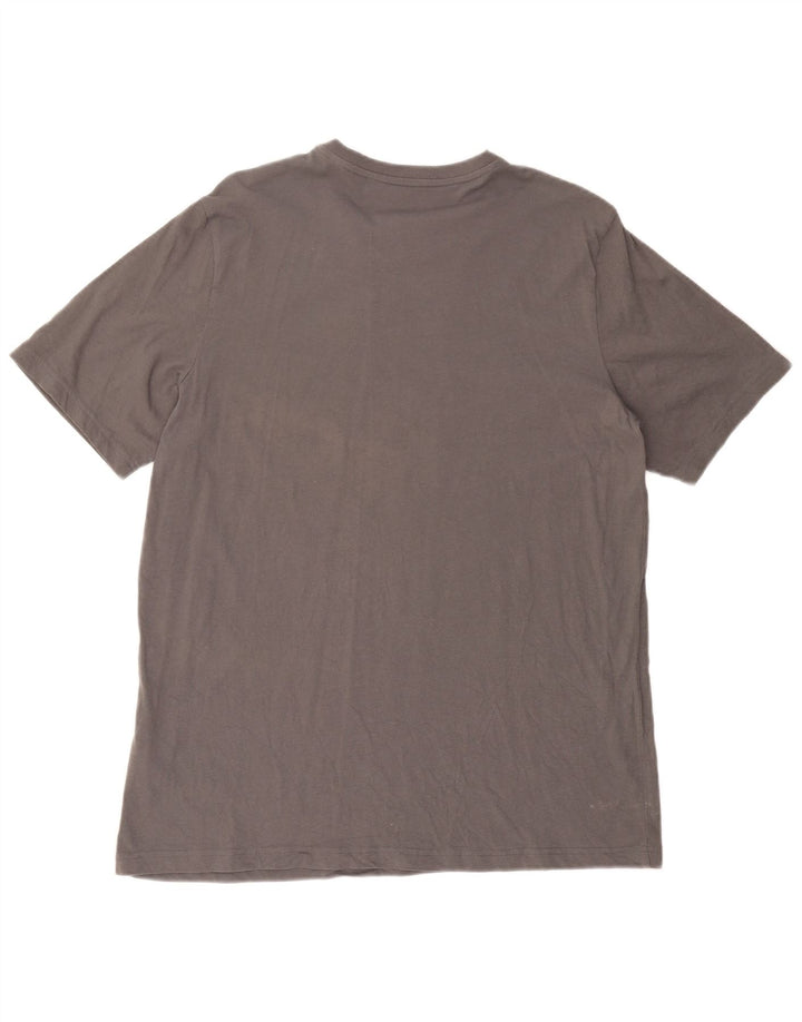 ADIDAS Mens Graphic T-Shirt Top Large Grey Cotton