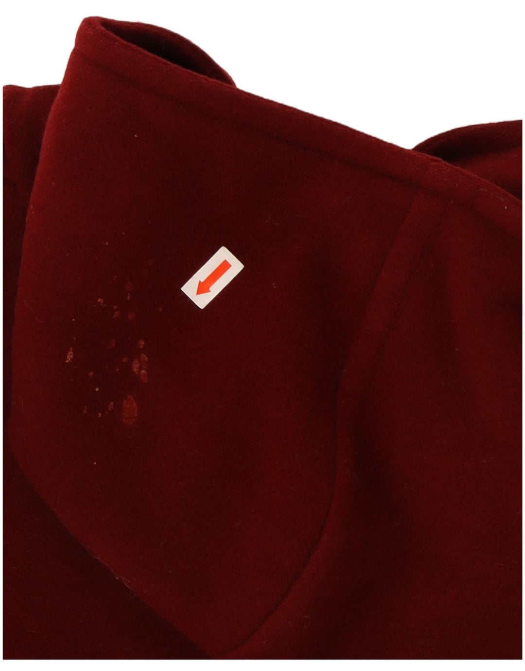 Vintage Womens Hooded Duffle Coat IT 52 2XL Red Wool