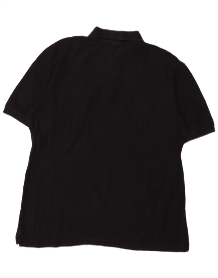 Fila Mens Polo Shirt IT 54 XL Black Cotton