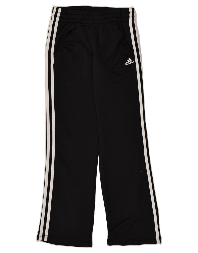 ADIDAS Boys Tracksuit Trousers 11-12 Years Black Polyester | Vintage Adidas | Thrift | Second-Hand Adidas | Used Clothing | Messina Hembry 