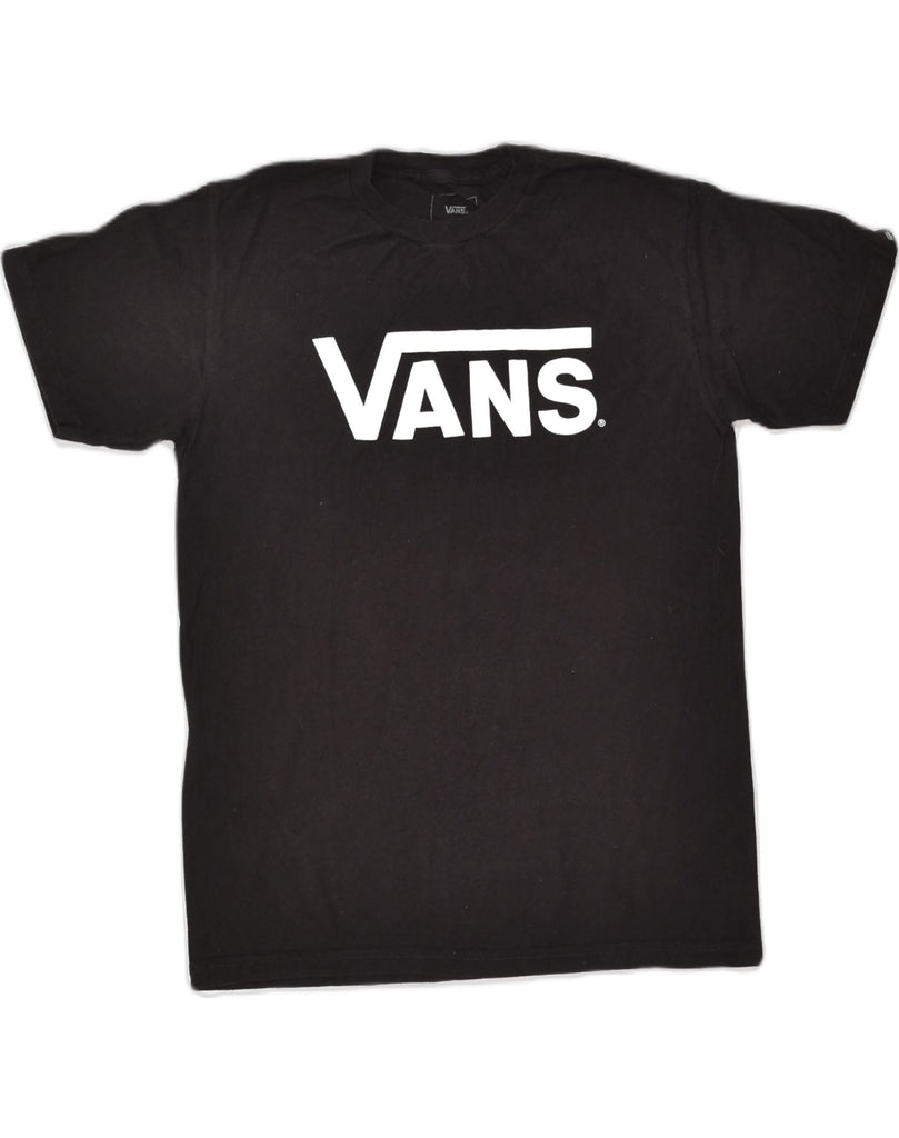 VANS Mens Classic Fit Graphic T-Shirt Top Small Black Cotton | Vintage Vans | Thrift | Second-Hand Vans | Used Clothing | Messina Hembry 