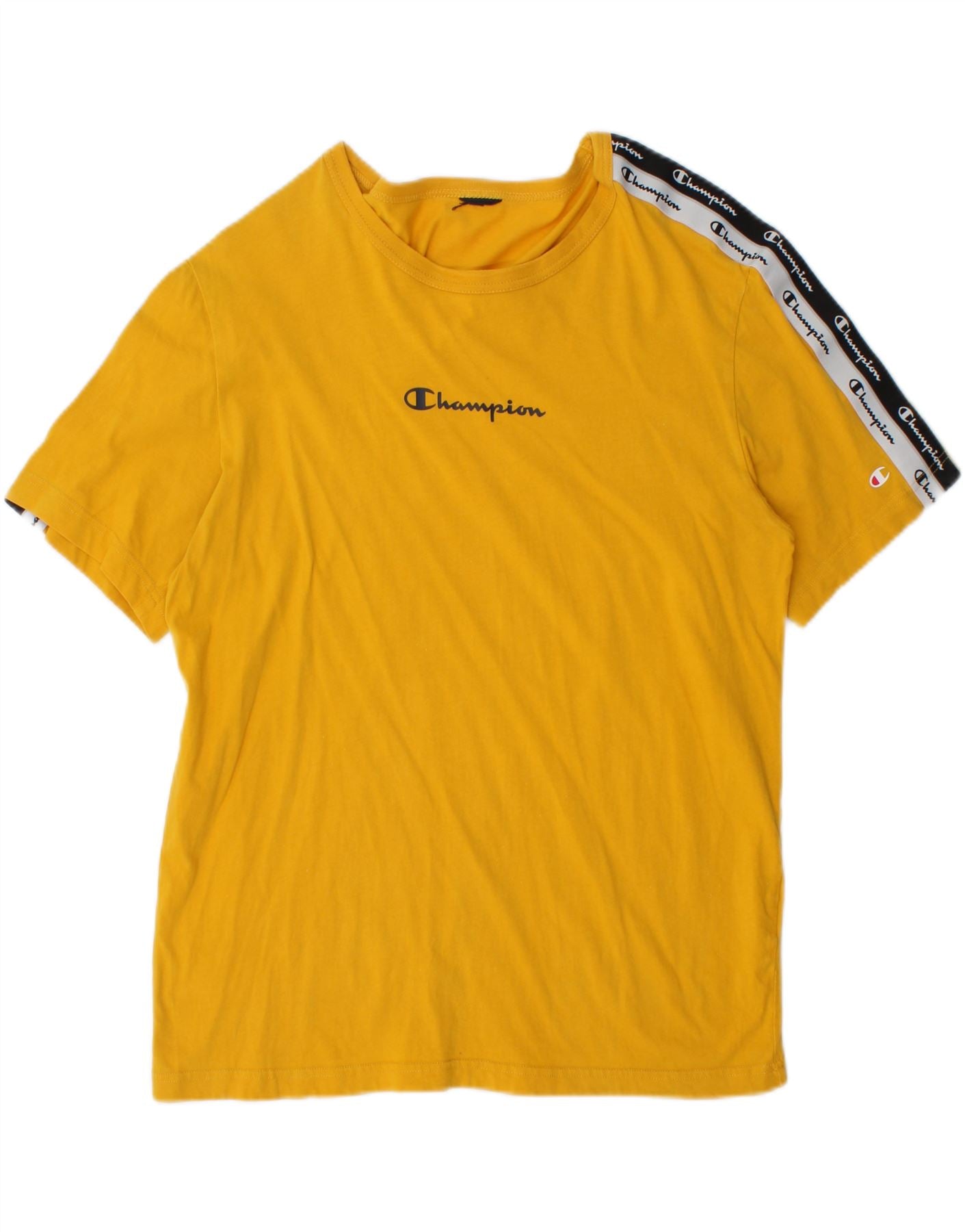 T-shirt graphique CHAMPION pour femme, taille UK 18 XL, jaune