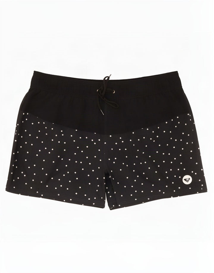 Roxy Mens Swimming Shorts XL Black Spotted Polyester