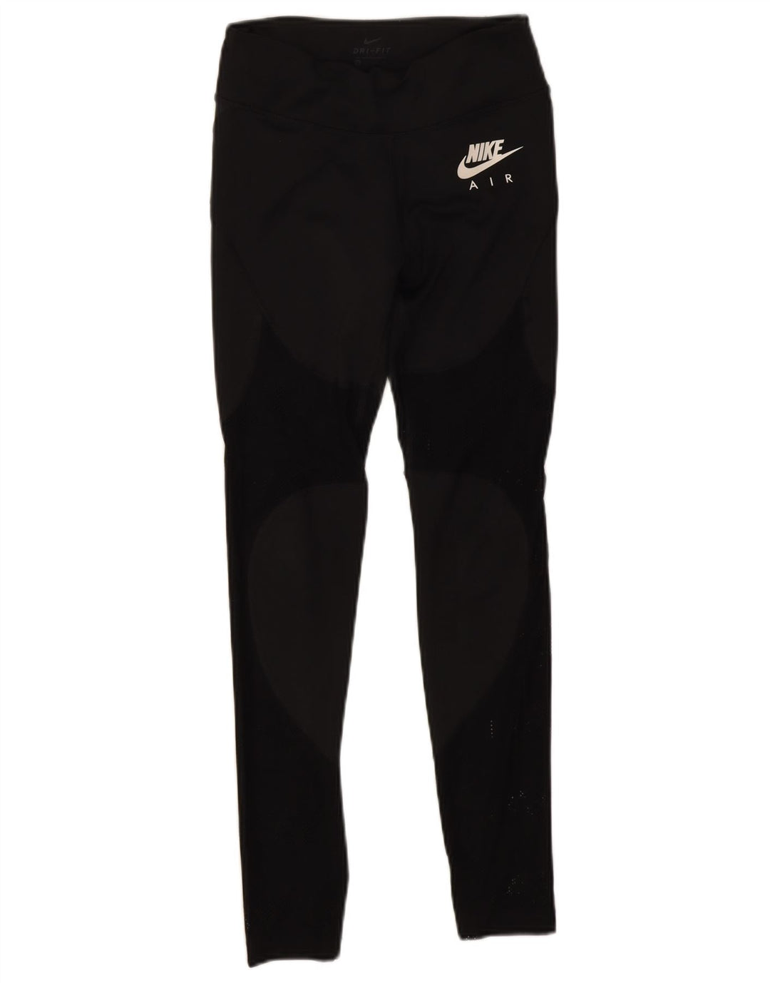 Nike Womens Air Graphic Leggings UK 4 XS Black Polyester
