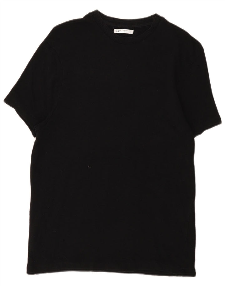 Zara Womens T-Shirt Top UK 10 Small Black