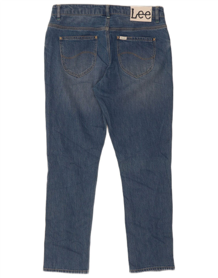 Lee Womens Distressed Slim Jeans W27 L26 Blue Cotton