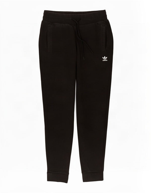 Adidas Womens Tracksuit Trousers Joggers UK 8 Small Black Cotton
