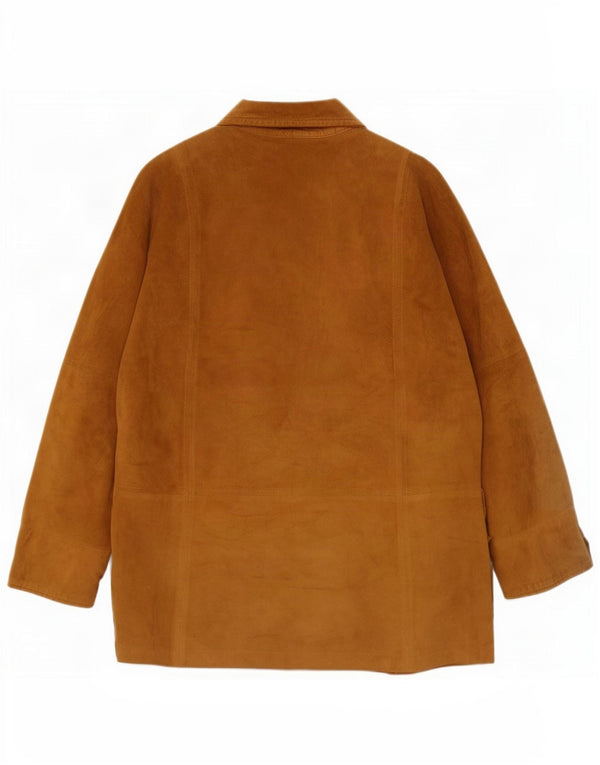 Mabrun Womens Suede Jacket IT 48 XL Beige