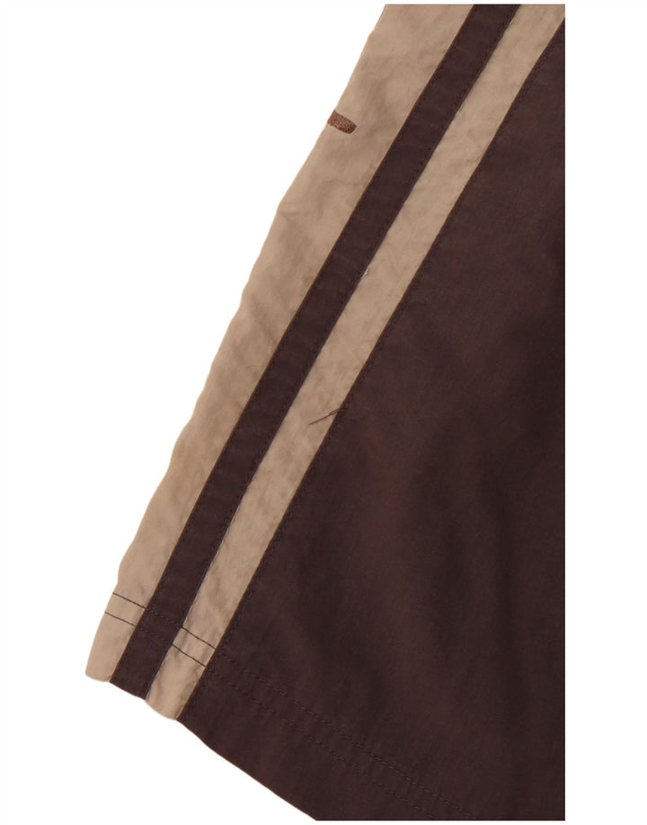 CHAMPION Mens Graphic Swimming Shorts Small Grey Colourblock Polyamide
