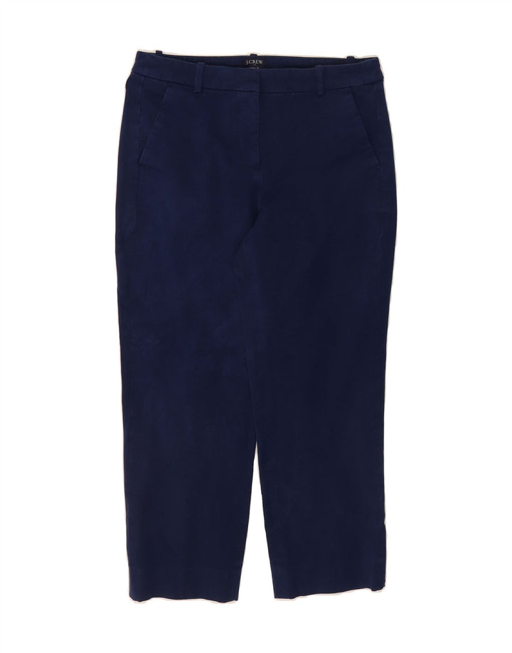J. CREW Womens Crop Chino Trousers US 8 Medium W30 L24 Navy Blue Vintage J. Crew and Second-Hand J. Crew from Messina Hembry 