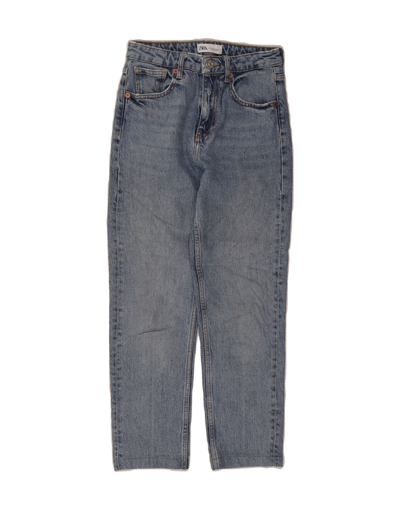 ZARA Womens Tapered Jeans EU 34 2XS W24 L24 Blue Vintage Zara and Second-Hand Zara from Messina Hembry 