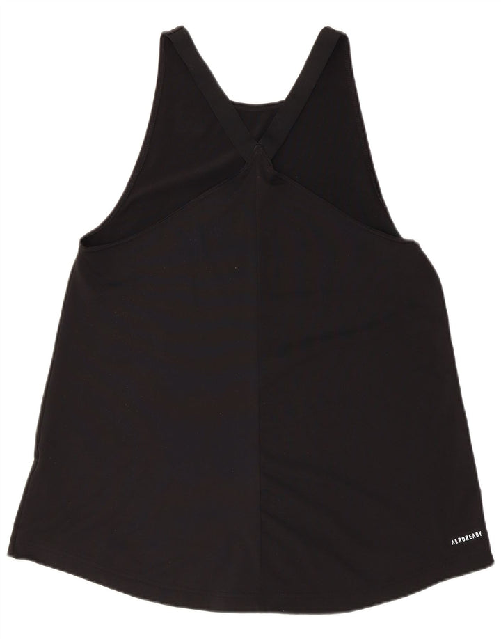 ADIDAS Womens Aeroready Vest Top UK 12/14 Medium Black