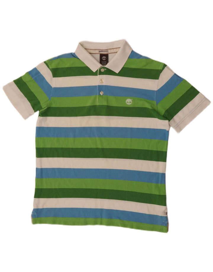 Timberland Mens Earthkeepers Polo Shirt XL Multicoloured Striped