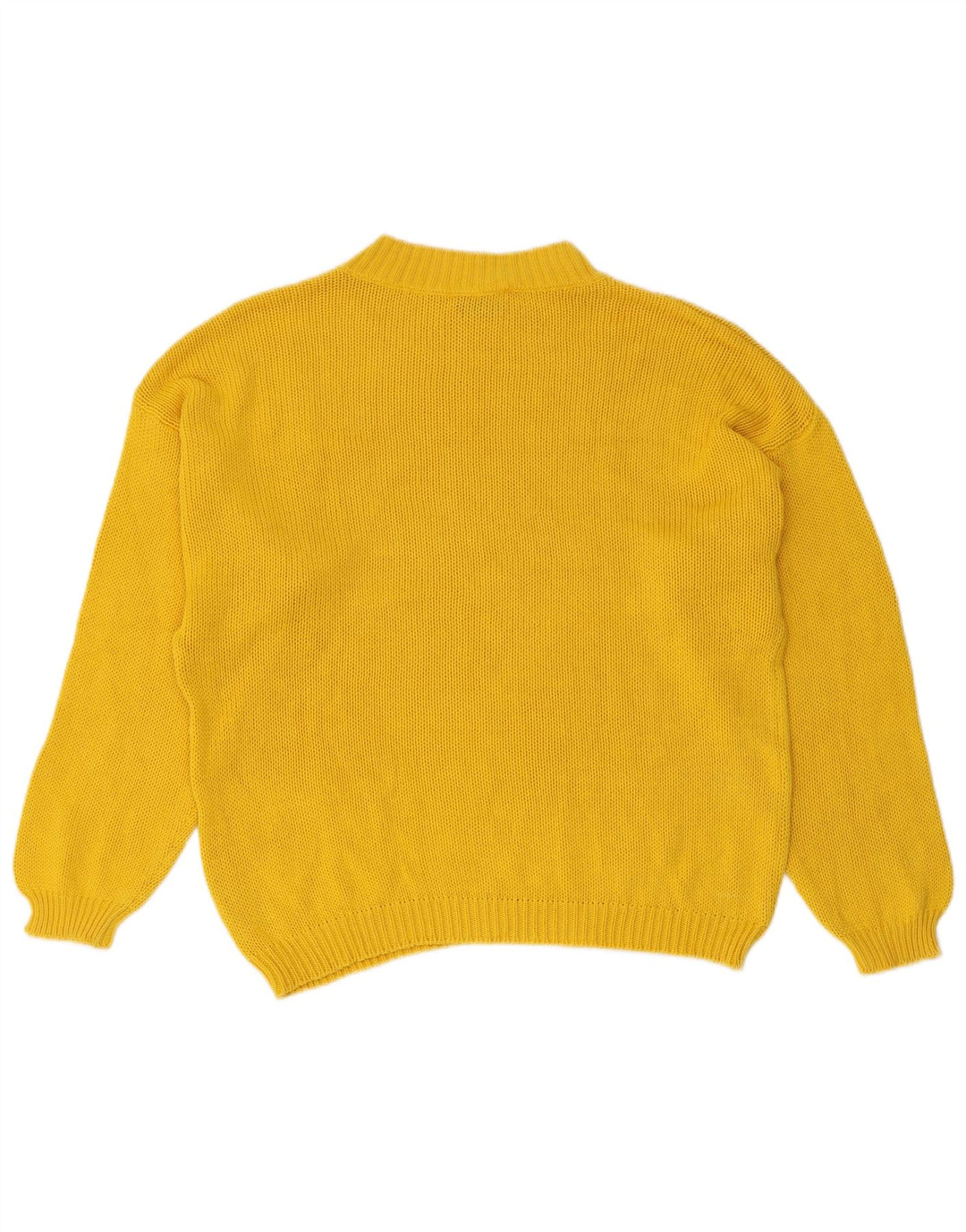 STEFANEL Womens Turtle Neck Jumper Sweater UK 14 Large Yellow