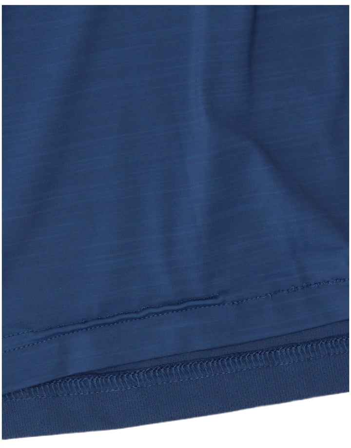 Reebok Mens T-Shirt Top Large Blue Polyester