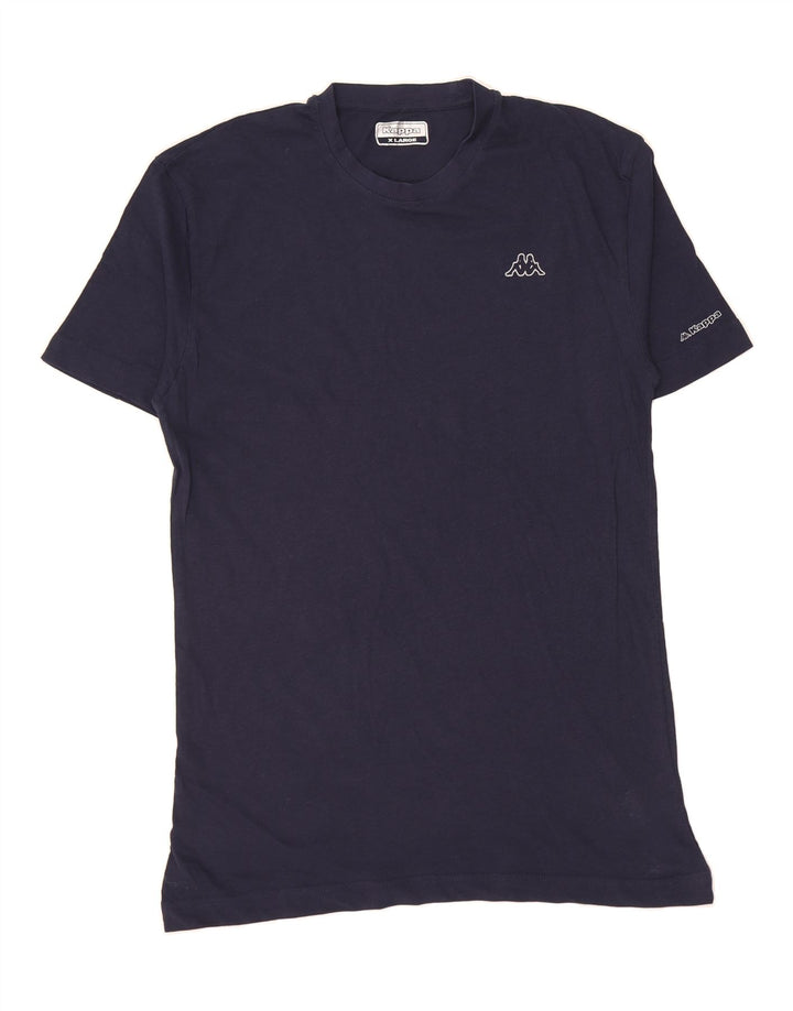 KAPPA Mens T-Shirt Top XL Navy Blue Cotton Vintage Kappa and Second-Hand Kappa from Messina Hembry 