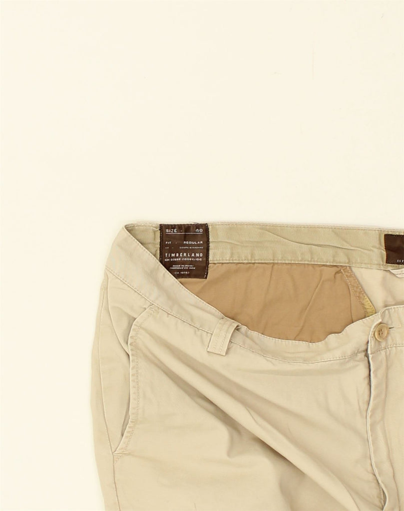 TIMBERLAND Mens Regular Fit Chino Trousers W40 L28 Beige Cotton | Vintage Timberland | Thrift | Second-Hand Timberland | Used Clothing | Messina Hembry 