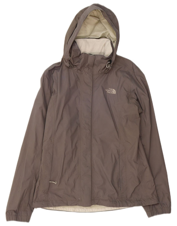 THE NORTH FACE Womens Hyvent Hooded Rain Jacket UK 14 Medium Grey