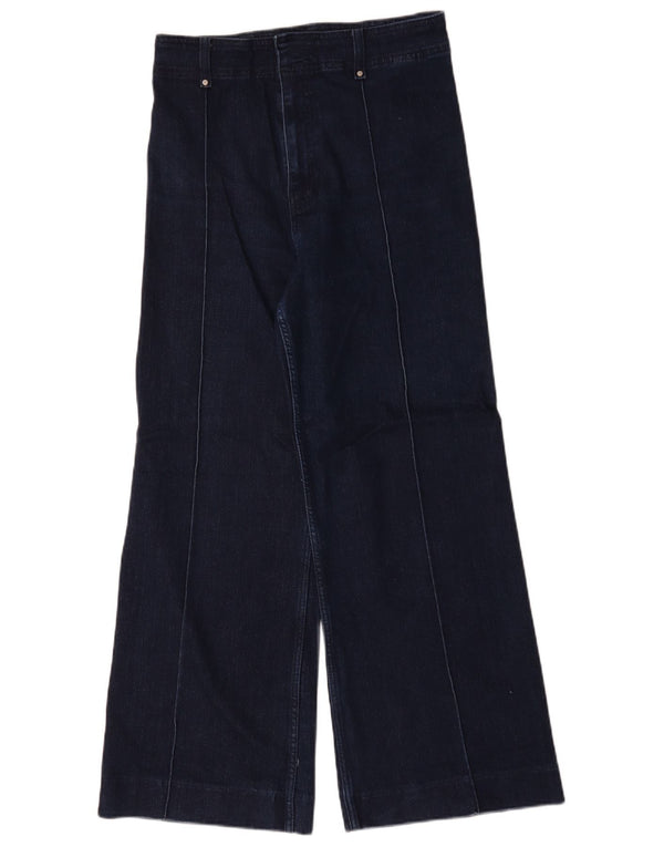 Zara Womens Wide Leg Jeans EU 40 Medium W30 L30 Navy Blue