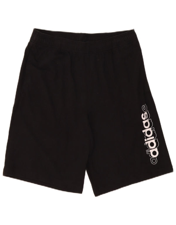 Adidas Mens Graphic Sport Shorts Medium Black Cotton