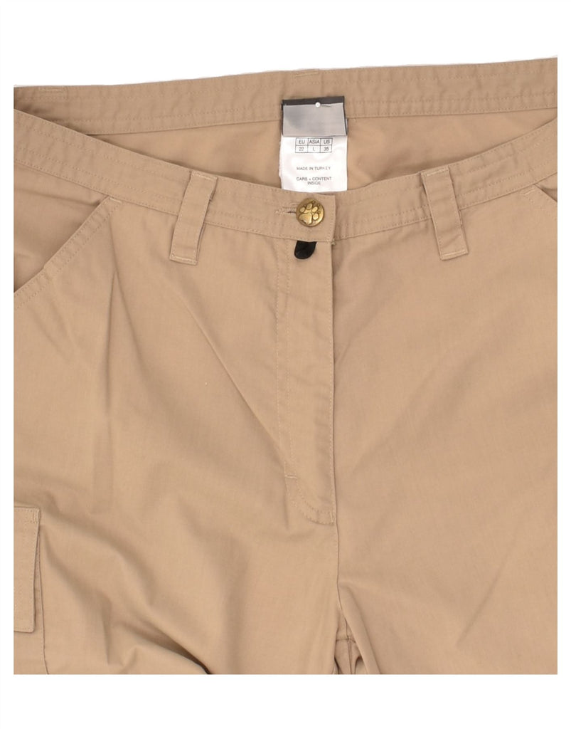 JACK WOLFSKIN Womens Straight Cargo Trousers W35 L29 Beige Polyester Vintage Jack Wolfskin and Second-Hand Jack Wolfskin from Messina Hembry 