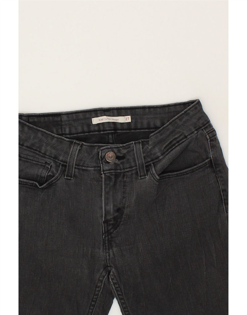 LEVI'S Womens 535 Super Skinny Jeans W27 L30 Grey Vintage Levi's and Second-Hand Levi's from Messina Hembry 
