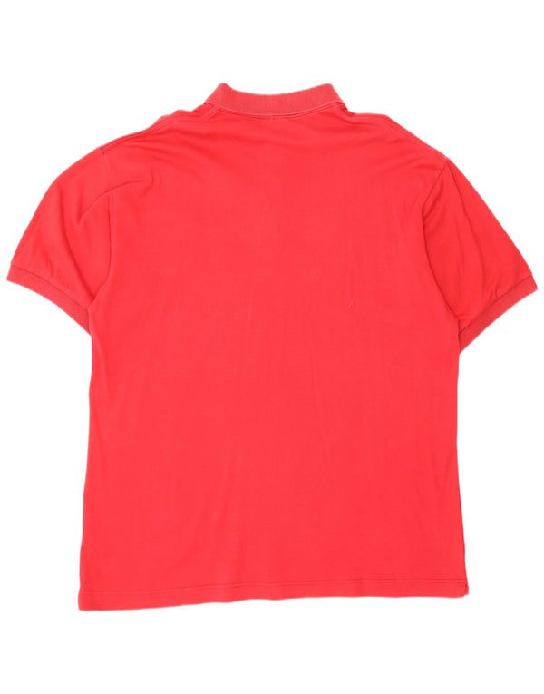 Nike Mens Loose Fit Polo Shirt UK 39/41 Medium Red Cotton