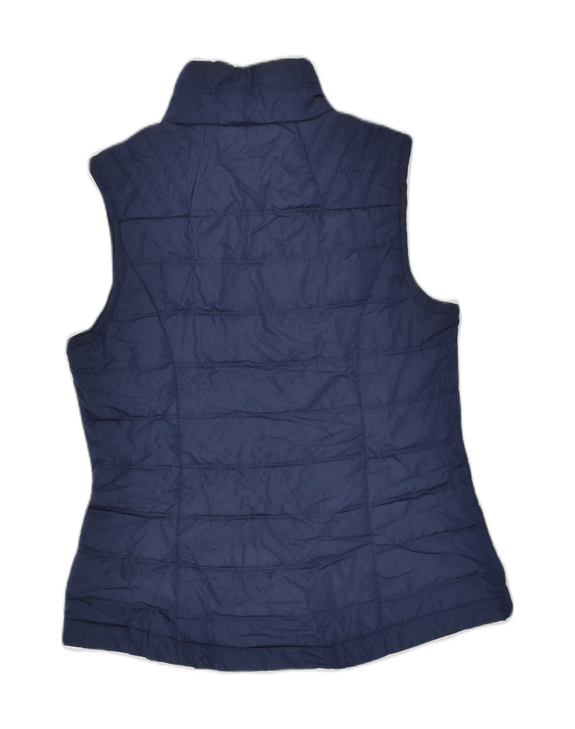 TOMMY HILFIGER Womens Padded Gilet UK 10 Small Navy Blue Polyester | Vintage Tommy Hilfiger | Thrift | Second-Hand Tommy Hilfiger | Used Clothing | Messina Hembry 