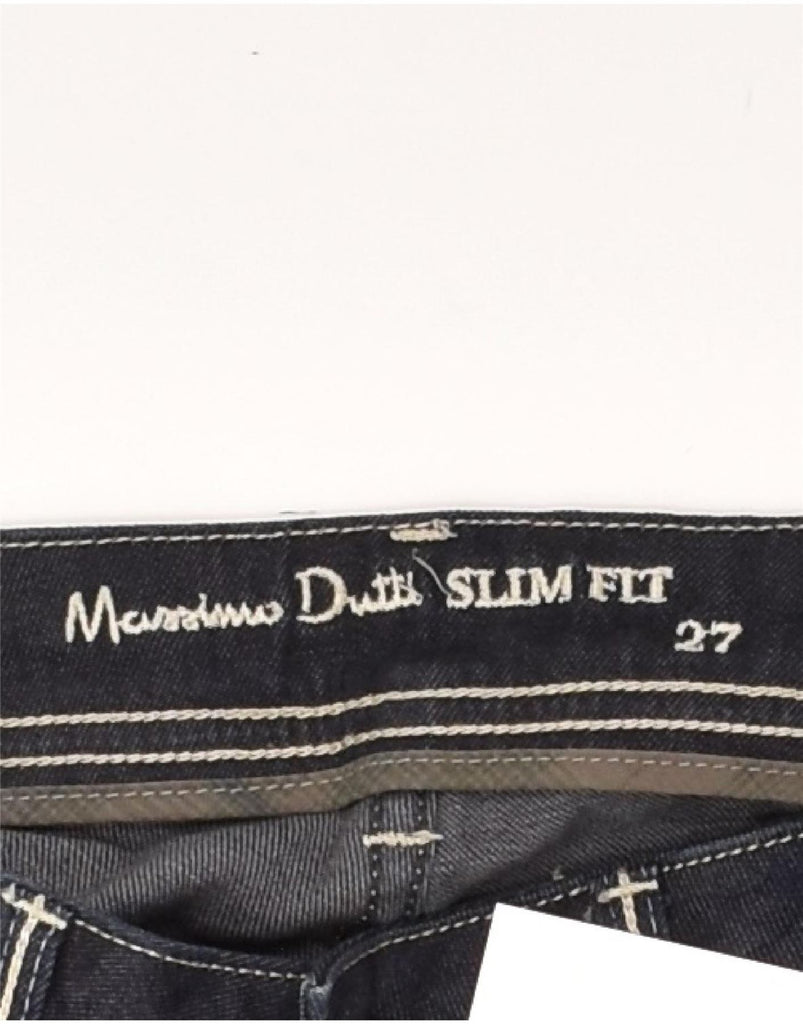 MASSIMO DUTTI Womens Slim Jeans W27 L30  Navy Blue Cotton | Vintage Massimo Dutti | Thrift | Second-Hand Massimo Dutti | Used Clothing | Messina Hembry 