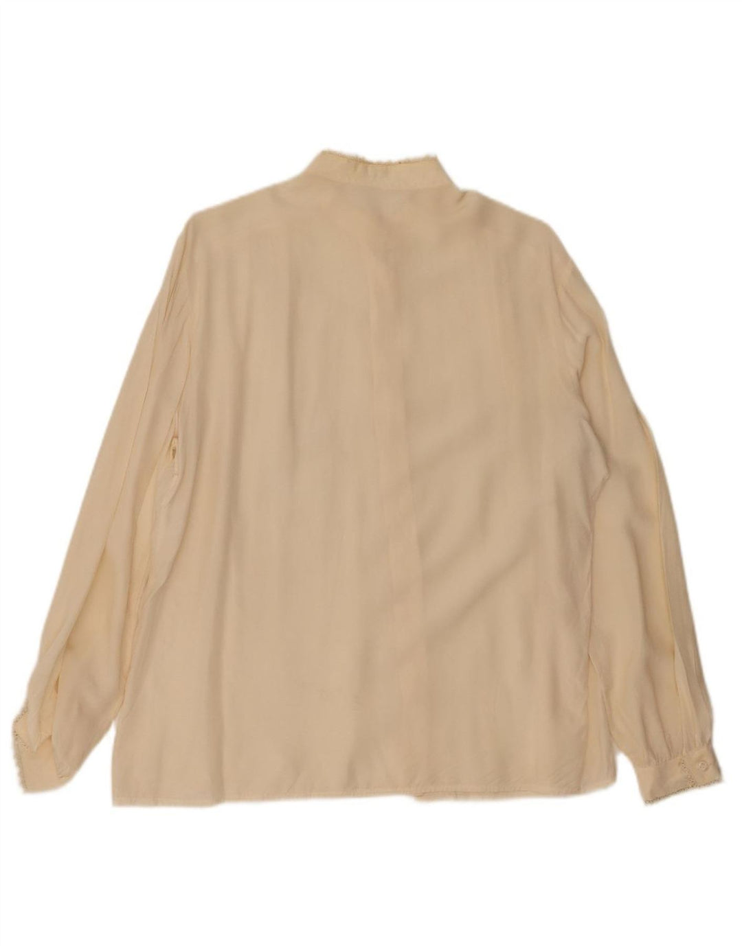 VINTAGE Womens Shirt Blouse UK 18 XL Off White